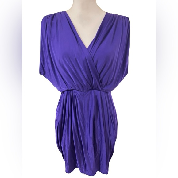 Black Halo formal Mini Dress in Deep purple Size Small - Picture 2 of 7